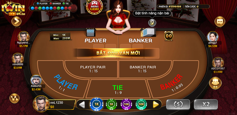 Những kiến thức cần biết khi chơi bài Baccarat Iwin